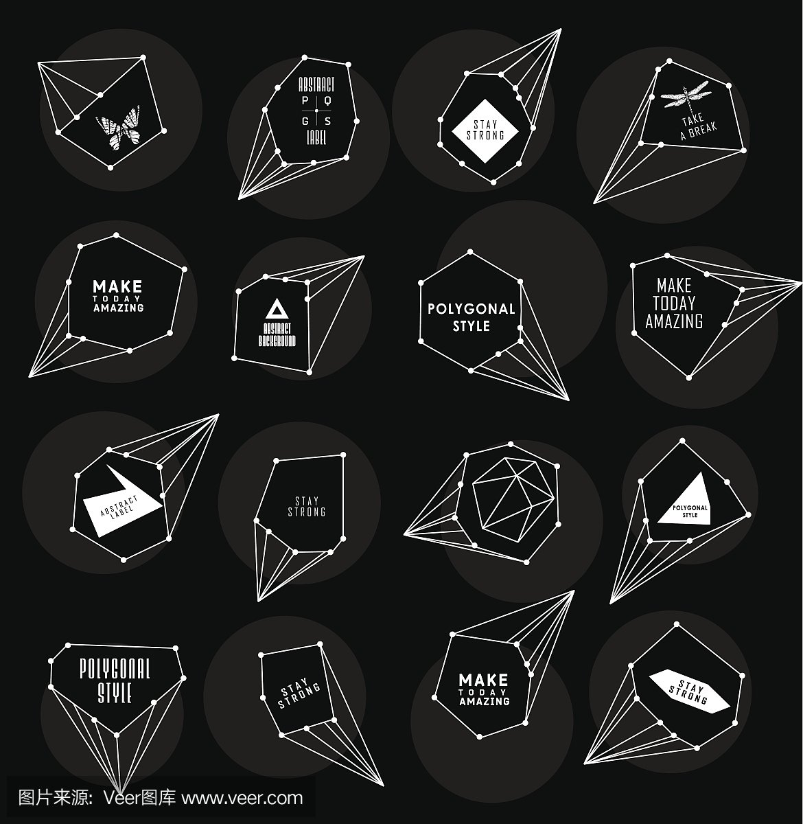 服装平面设计多边形图片