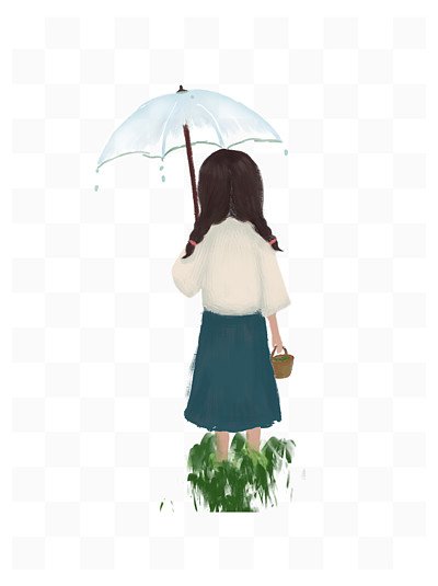 平面设计照片学生女生背影