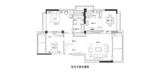 黑白房子平面设计图案