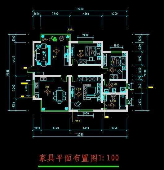 五房一厅平面设计图
