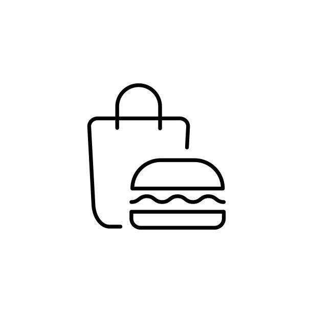 汉堡标志平面设计小图