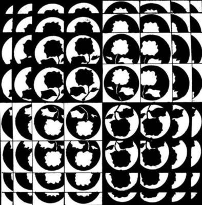 平面设计构成作品黑白