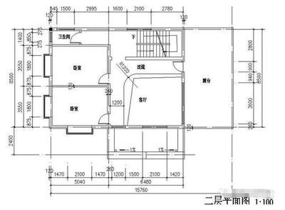 进门就是楼梯平面设计