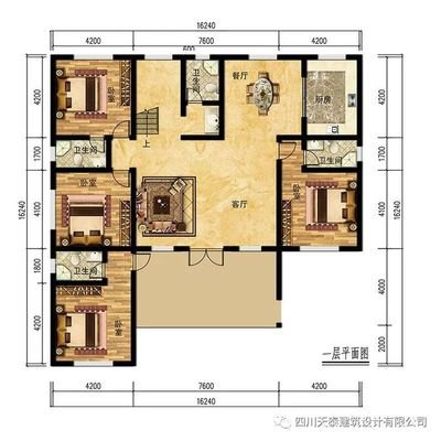 中式别墅餐厅平面设计