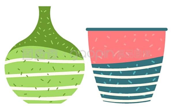 植物粘土平面设计图案图片