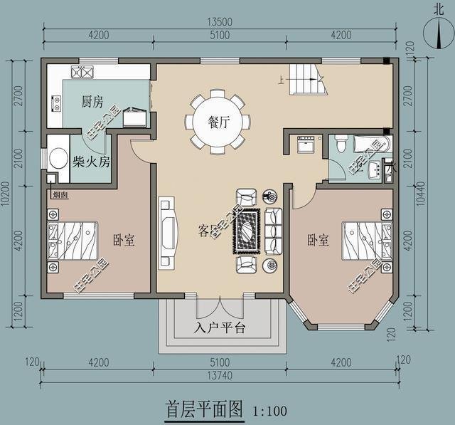东北农村房平面设计图