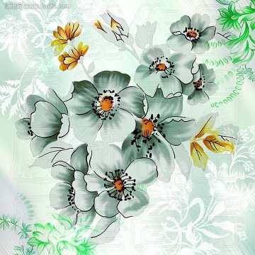 装饰画花卉平面设计