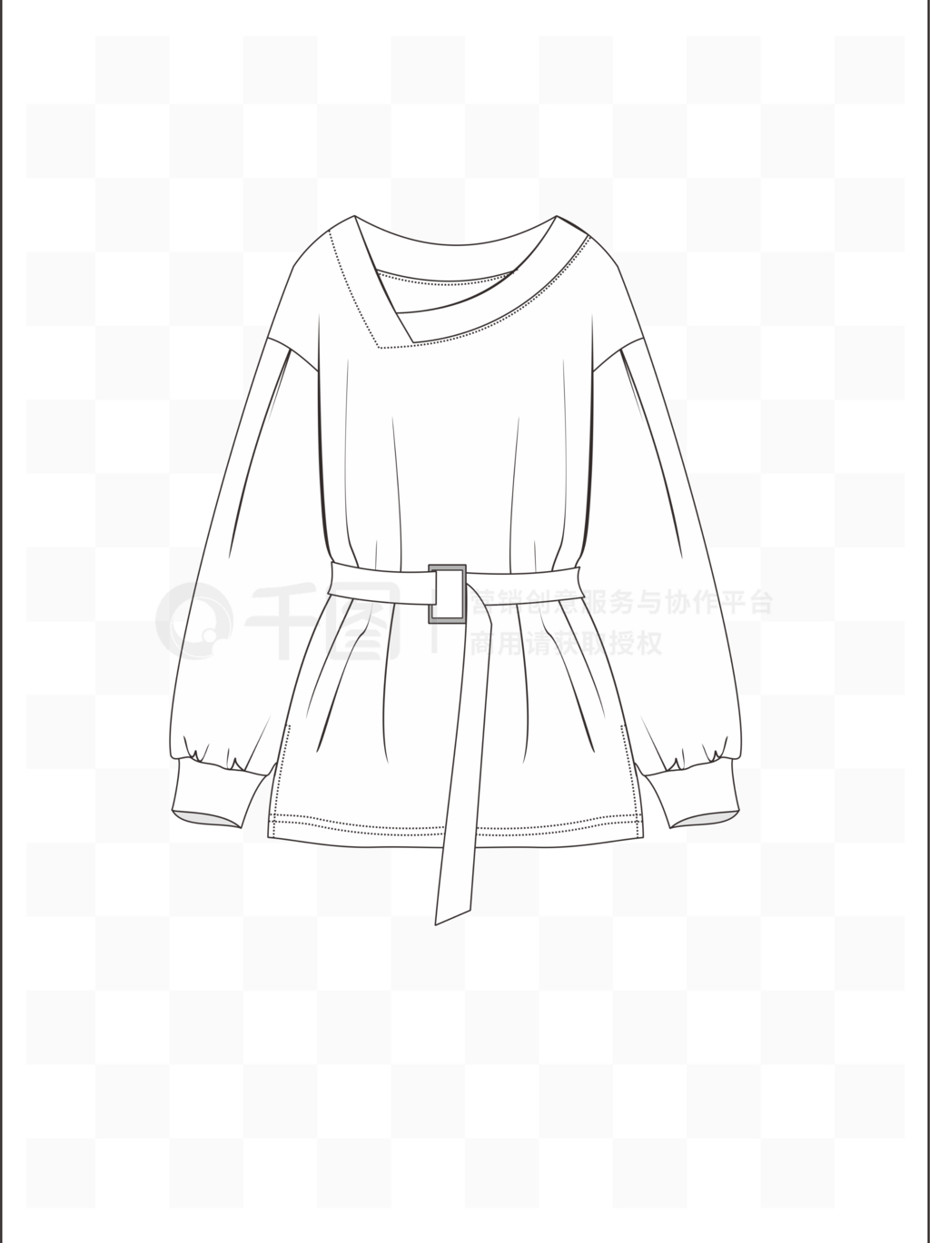 衣服的平面设计图