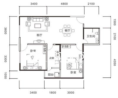 80平方米平面设计