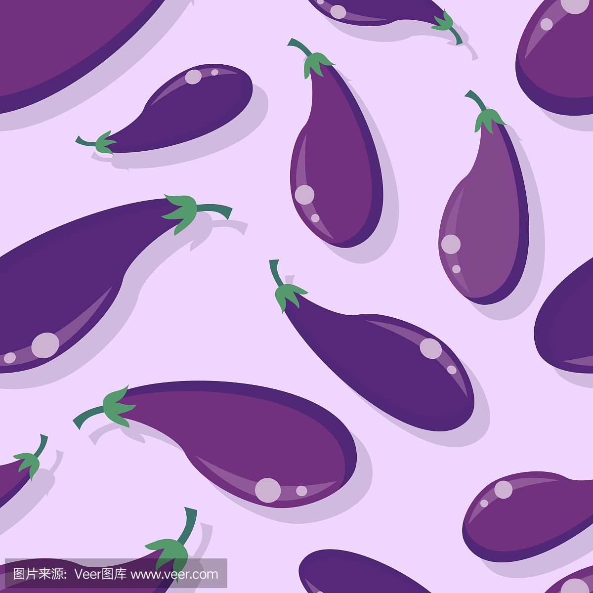 茄子插画平面设计图