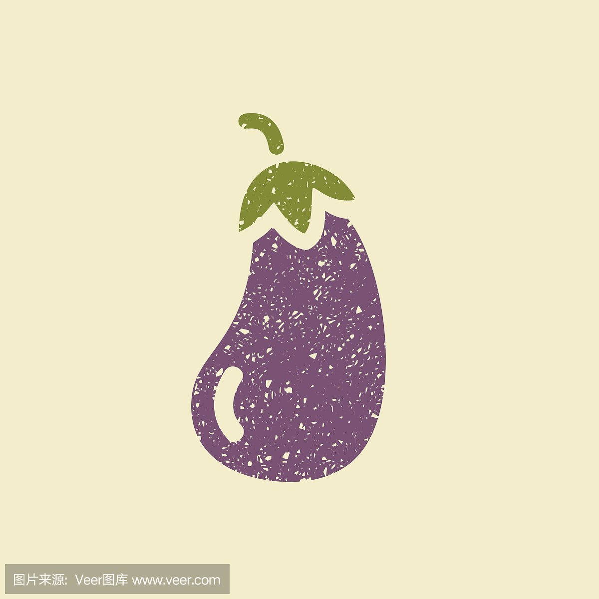 茄子插画平面设计图