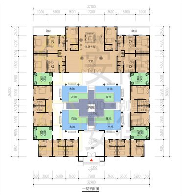 北京三进四合院平面设计图