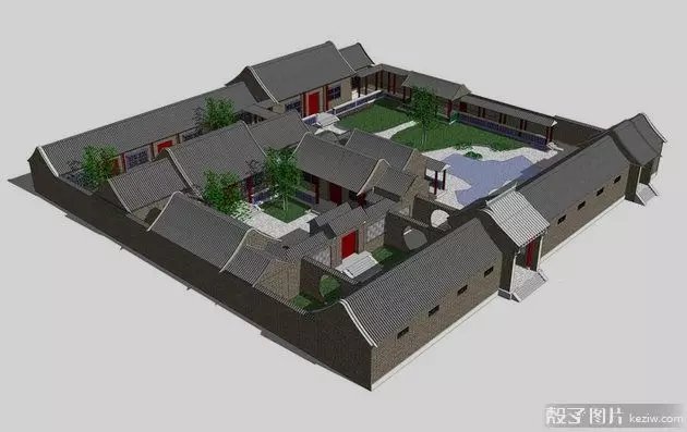 北京三进四合院平面设计图