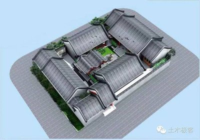 北京三进四合院平面设计图