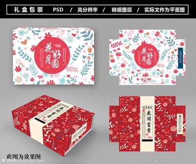 礼盒包装平面设计图