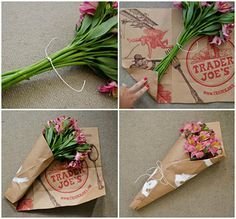 手工花束制作平面设计