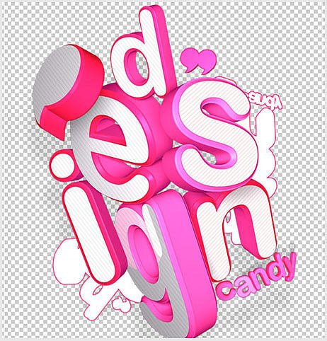 平面设计字体3d