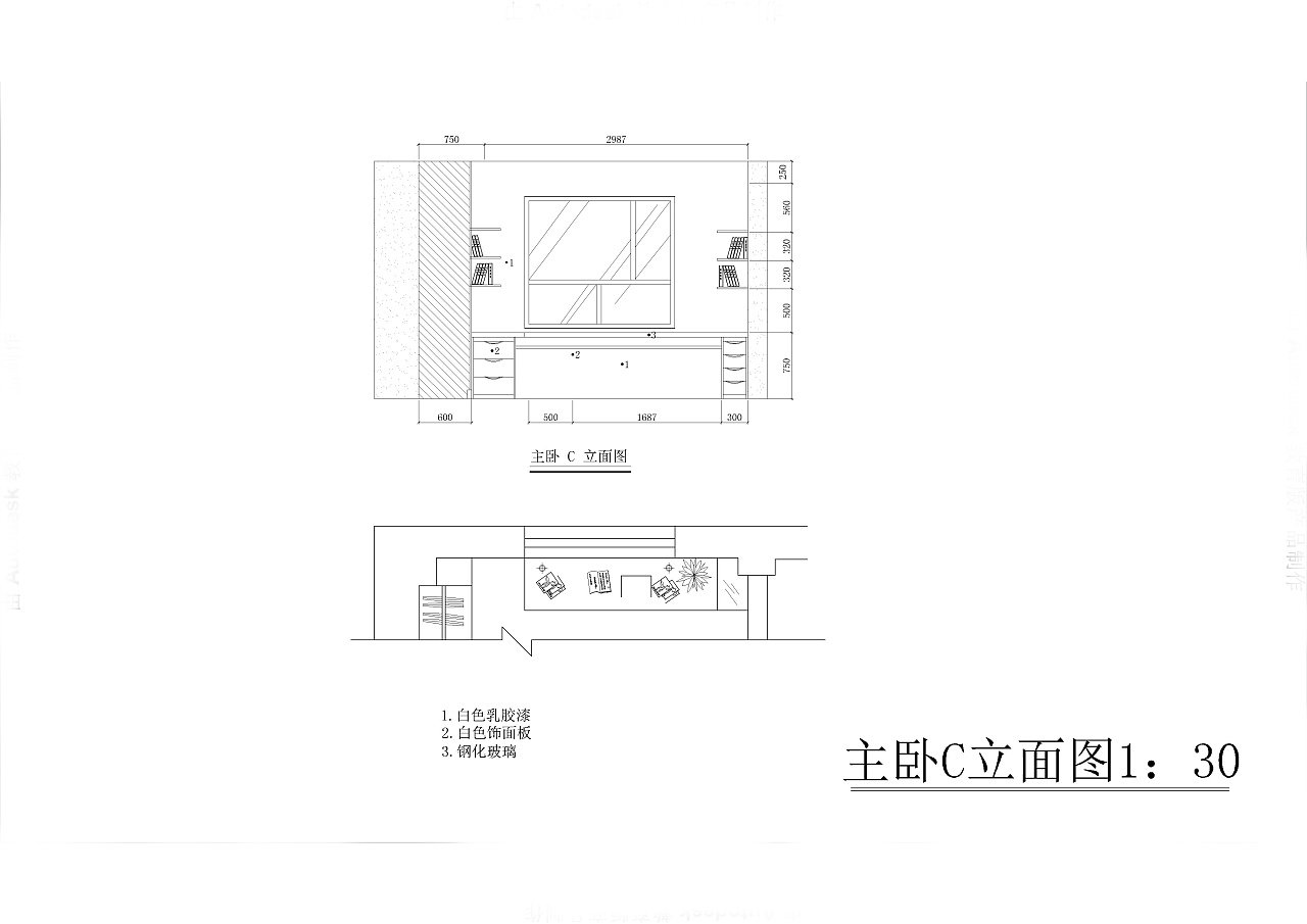 居住空间平面设计手绘