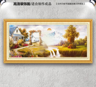 平面设计油画制作