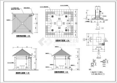 公园观景亭平面设计案例