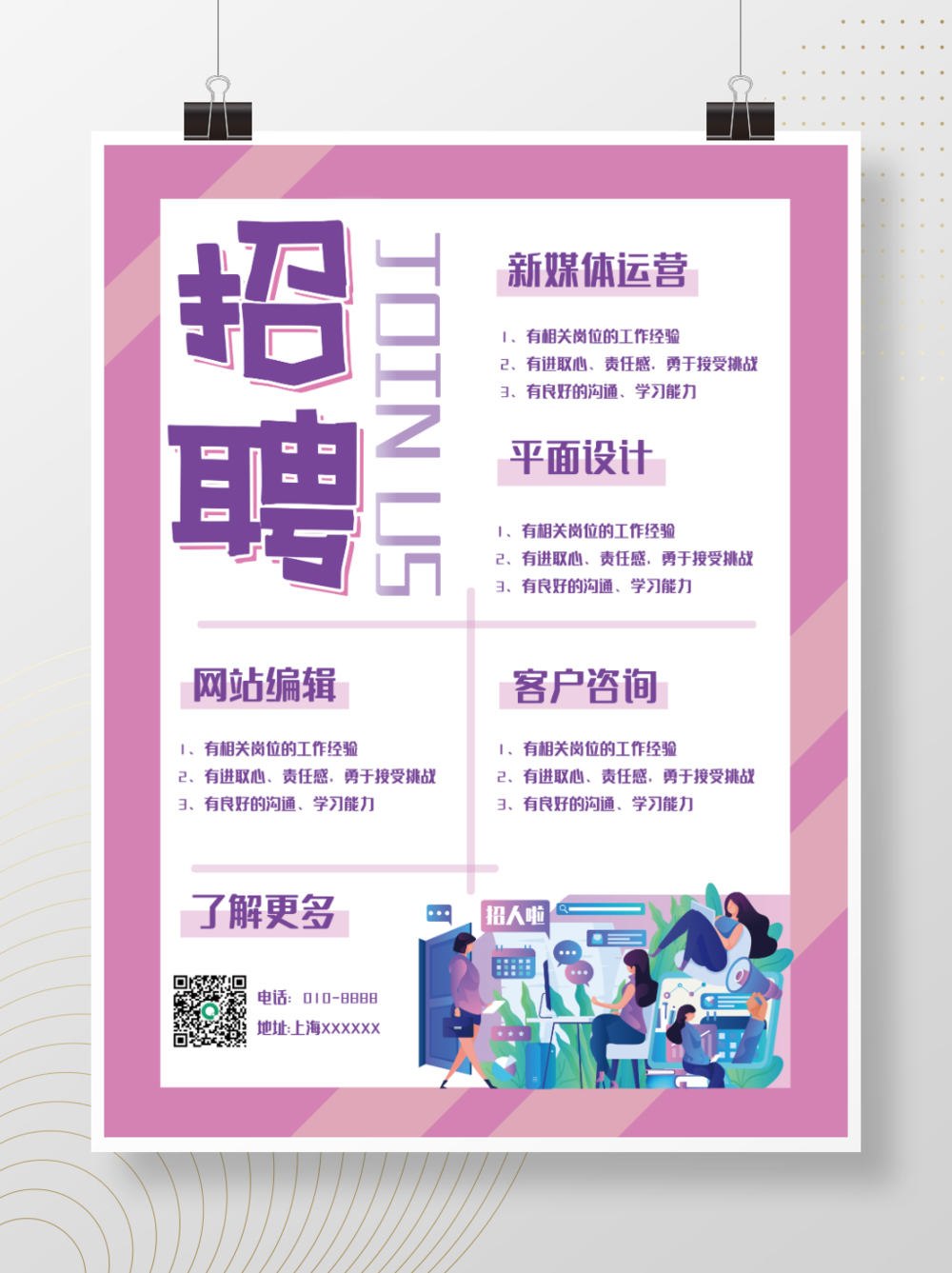 新媒体平面设计招聘要求