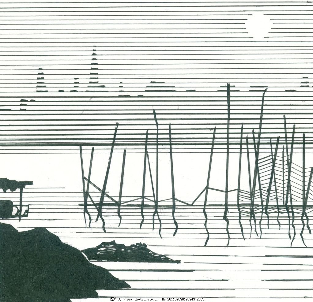 平面设计构成作业风景