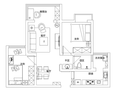三居平面设计方案