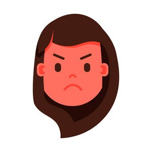 愤怒情绪平面设计图