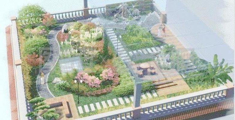 青浦区屋顶花园平面设计