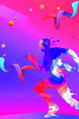 创意运动广告平面设计图