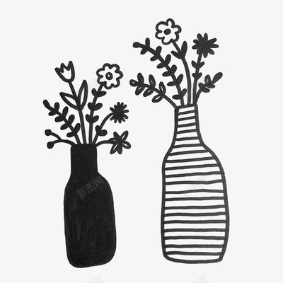 花瓶如何用平面设计画