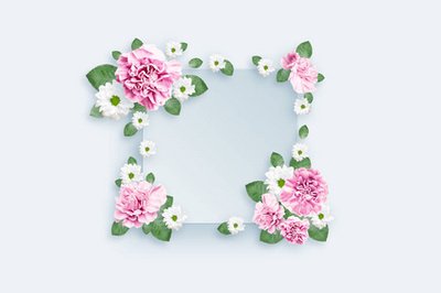 平面设计混合花卉