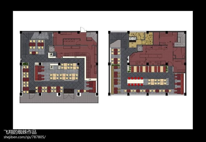 分析大学食堂的平面设计