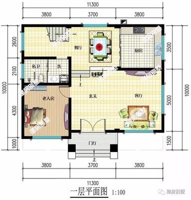复式自建房平面设计图片
