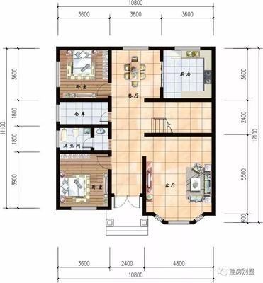 复式自建房平面设计图片