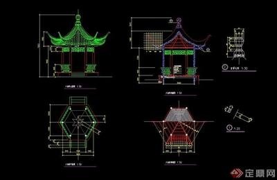 园林亭子图片平面设计