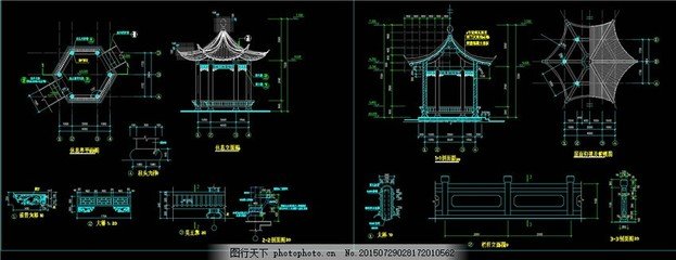园林亭子图片平面设计