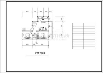 砖混户型平面设计