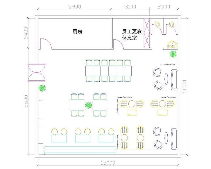 鲜湿面条厂场区平面设计
